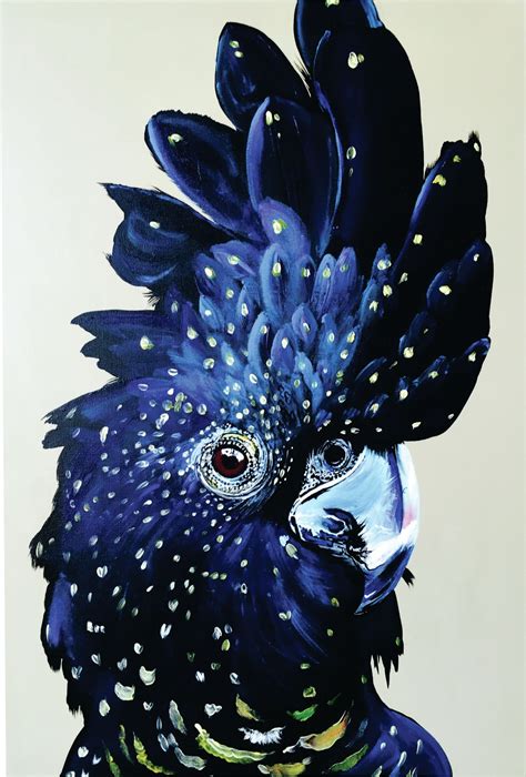 "AMELIA" The Red tailed Black Cockatoo | Bird art, Bird painting ...