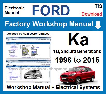 Ford Ka Service Repair Workshop Manual