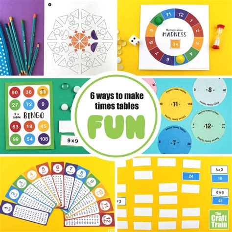 6 fun ways to practice times tables - The Craft Train