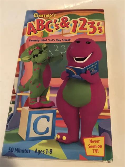 BARNEY ABC’S 123’S VHS Tape Children’s Video Vintage £4.41 - PicClick UK