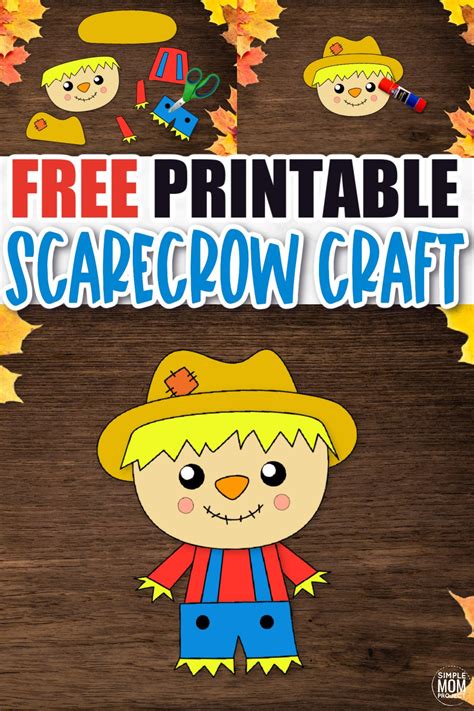 Free Printable Scarecrow Craft Template – Simple Mom Project