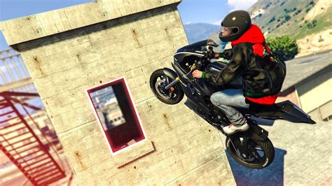 INCREDIBLE MOTORBIKE STUNT! - (GTA 5 Stunts & Fails) - YouTube