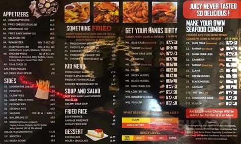 Menu for The crab 99 in Hagerstown, MD | Sirved