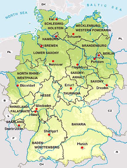 States In Germany Map - Robyn Christye