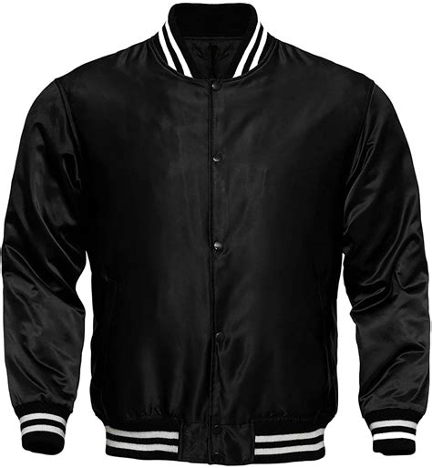 Custom Satin Varsity Jackets 100% Polyester Custom Your Design Silk Screen Blue Men Printing ...