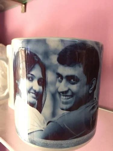 Ceramic Personalized Heart Shape Printed Coffee Mug, Size: 3.5 Inches at Rs 250/piece in Howrah