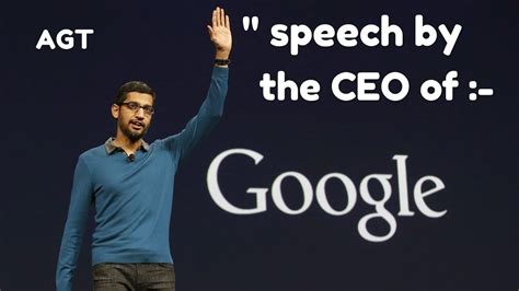 Sundar Pichai's motivational speech | (CEO of Google) - YouTube