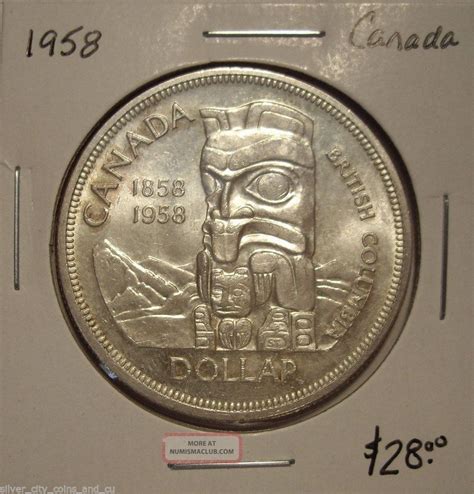 Canada 1958 Elizabeth Ii Silver Dollar - Bu