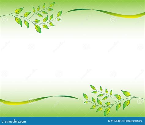 Green Leaf Border Clip Art