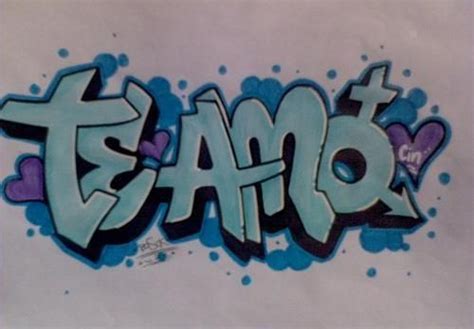 Resultado de imagen para palabra te amo en diferentes tipos de letras | Graffiti art, Graffiti ...