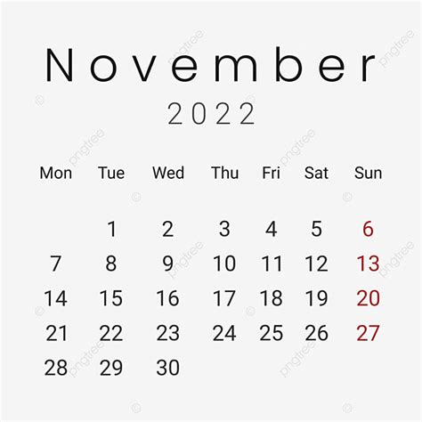 Monthly Desk Calendar, Calendar Png, November Calendar, November Month ...