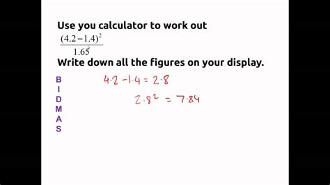 bidmas (with a calculator) HD - YouTube