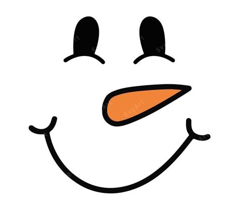 Snowman Face SVG, PNG, PDF, Christmas SVG, Snowman Face Png, Cute Snowman, Snowman Cut File