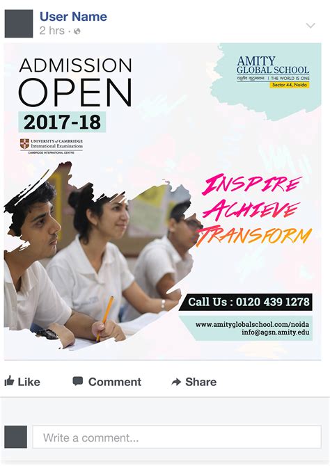 Amity Global School Noida | Admission Campaign 2018 on Behance