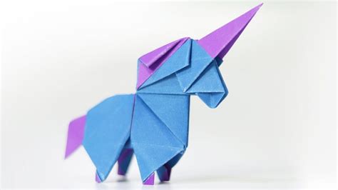 Easy Origami Unicorn - How to Fold - YouTube | Origami unicorn easy ...