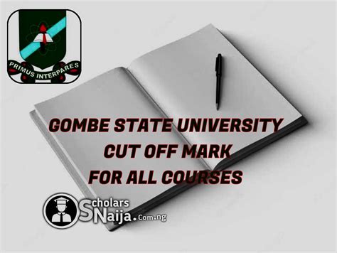 Gombe State University Cut Off Mark For All Courses 2024/2025