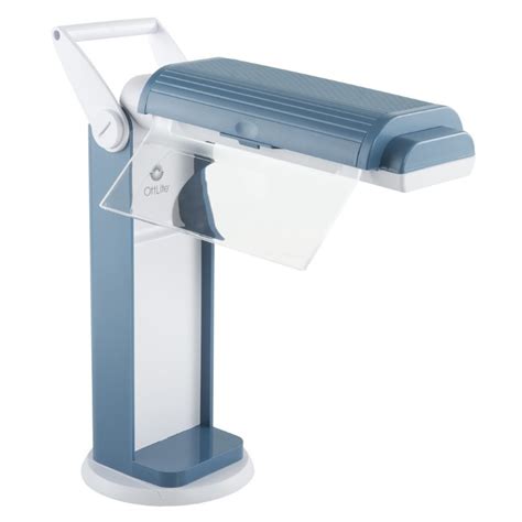 OttLite 13W Magnifier Task Lamp in Blue | Cymax Business