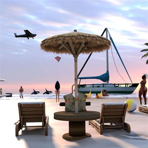 PARADISE BEACH - BLENDER SCENE | Architecture Sims | Beach paradise ...