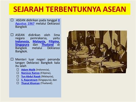 Sejarah Terbentuknya Asean - Riset