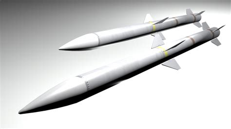 AIM-120D Missile (Air-to-Air) Free 3D Model - .3ds .obj .dae .blend .fbx .mtl .tga - Free3D