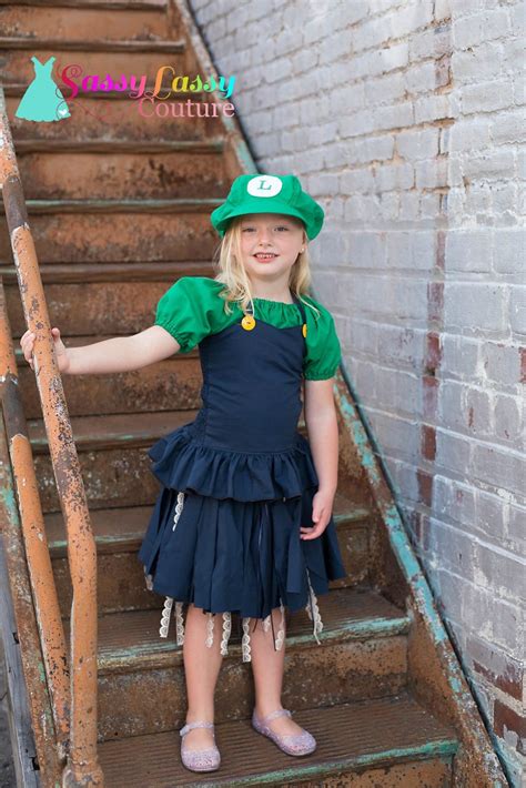 Luigi Costume, Super Mario Bros Costume, Luigi Birthday Dress, Super ...