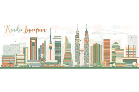 Abstract kuala lumpur skyline – Artofit