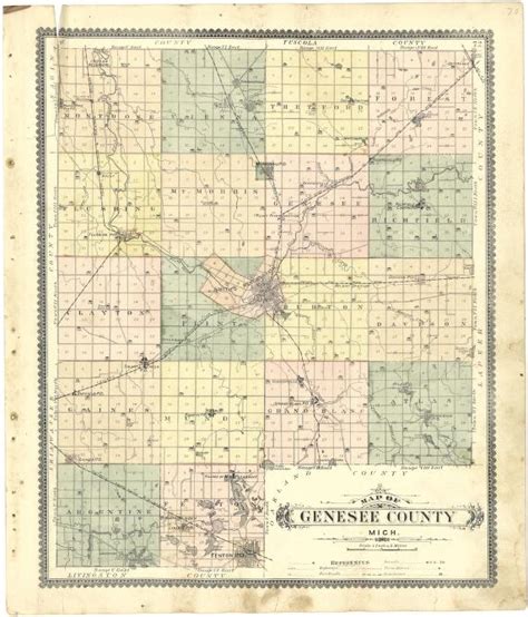 Map of Genesee County, Mich. | Library of Congress