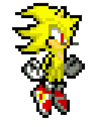 Sonic - Super Sonic | Pixel Art Maker