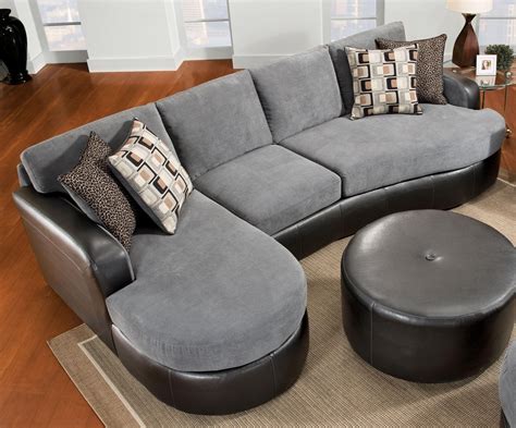 15 The Best Black Leather Sectionals with Ottoman