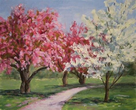 Pin by Natalie Emma on A R T | Dogwood tree painting, Tree painting ...