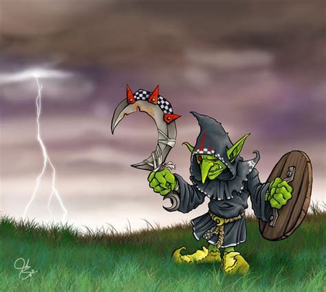 Grumpy Night Goblin - Photoshop - Warhammer Orcs & Goblins art | Pics by Me | Pinterest | Night ...