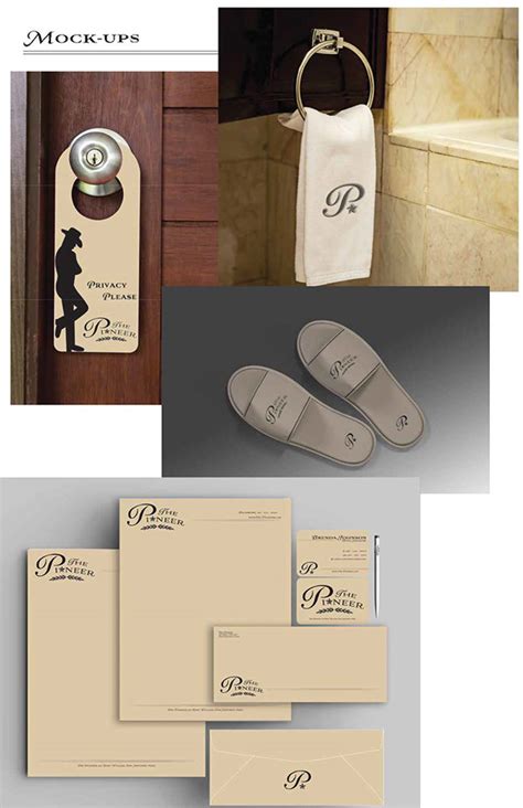 The Pioneer Hotel Logo and Branding on Behance