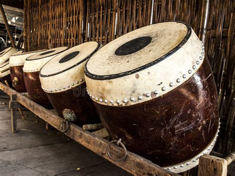 Thai Ancient Drums Musical Instrument Stock Photo - Image: 43753797