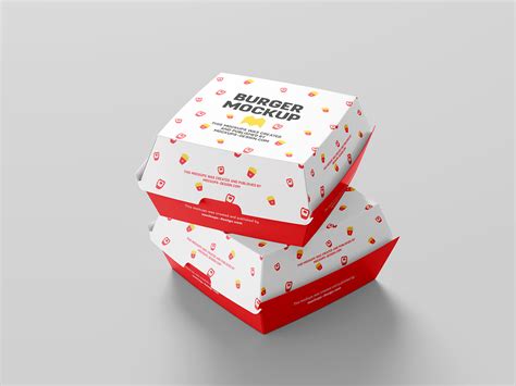 Burger box mockup - Instant Download