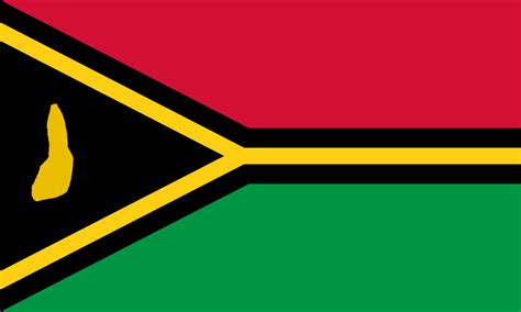 I geoducked Vanuatu's flag. : vexillology
