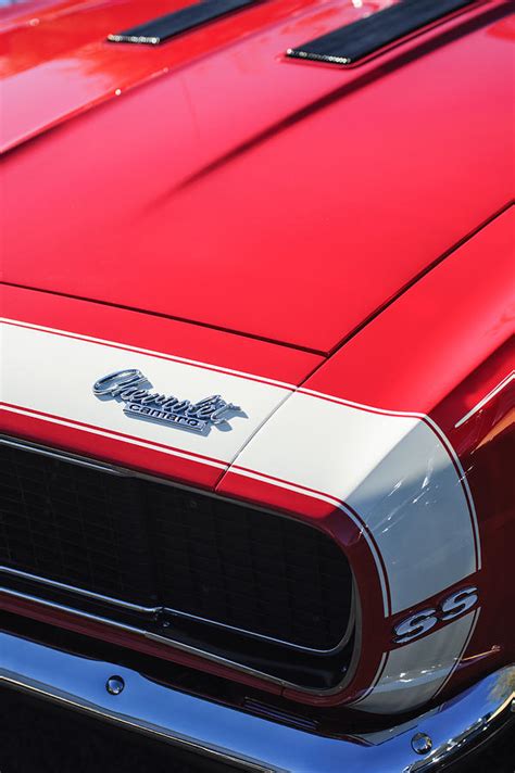 1967 Chevrolet Camaro SS 350 Convertible Hood Emblem Photograph by Jill ...