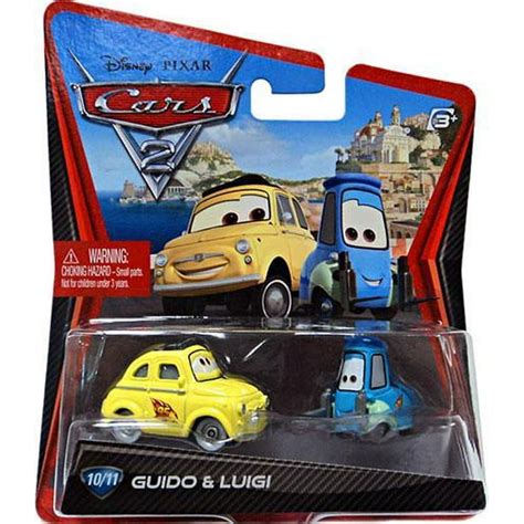 Disney Cars Cars 2 Main Series Guido & Luigi 1:55 Diecast Car - Walmart ...