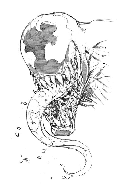 Venom Sketch by Max-Dunbar on DeviantArt | Marvel drawings, Venom art ...