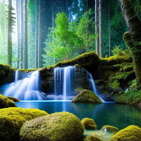 Forest-pond-with-waterfall-004 by JackyTorum on DeviantArt