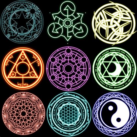 Magic Circle Collection by maskedkiller01 on DeviantArt