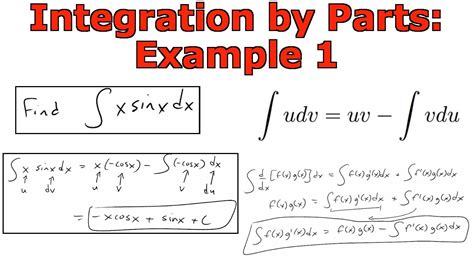 Integration by Parts: Example 1 - YouTube