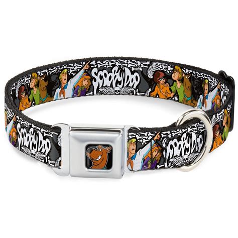 Dog Collar SDC-Scooby Doo Face Full Color Black - SCOOBY DOO Group Pose ...