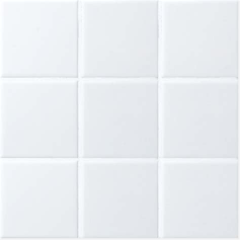 Octagon Glossy White 4x4 Square Tile