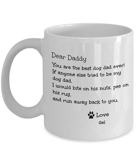 Dog Dad Gift Custom Gift for Dog Dad Photo Mug Personalised | Etsy