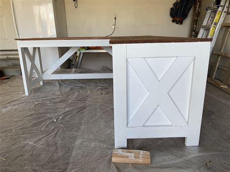 free diy farmhouse desk plans Plans farmhouse woodworking desk furniture haven handmade ...