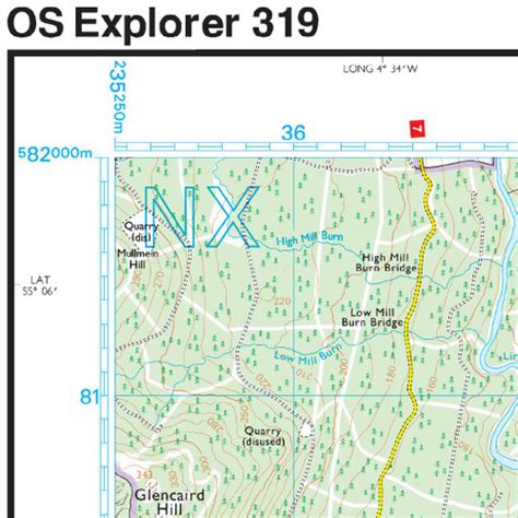 OS Map of Galloway Forest Park South | Explorer 319 Map | Ordnance ...