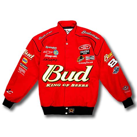 Vintage NASCAR Dale Earnhardt Jr 8 Budweiser Race Jacket - New