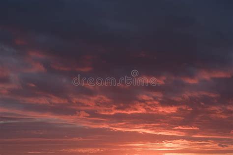 Epic Sunset Sky with Clouds Stock Image - Image of nature, sunset ...