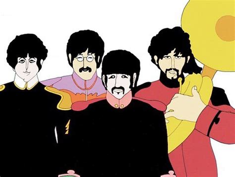 Yellow Submarine Yellow Submarine Beatles Peeking Behind