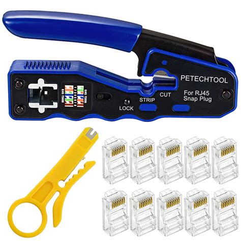 Buy RJ45 Crimp Tool Kit All-in-one Ethernet Crimping Tool Wire Crimper ...